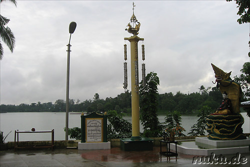 Shin Upagot Shrine in Yangon, Myanmar