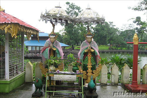 Shin Upagot Shrine in Yangon, Myanmar