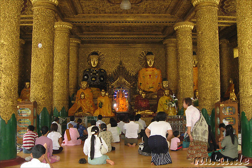 Shwe Dagon Paya - Tempel in Rangun, Birma