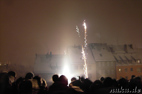 Silvester 2010 in Nuernberg an der Burg