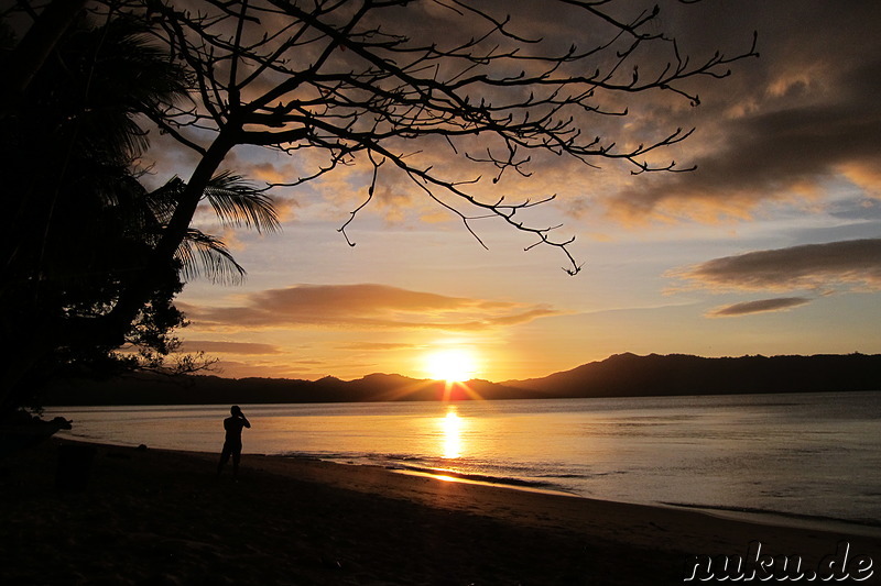 Sonnenuntergang am Traumstrand, Philippinen