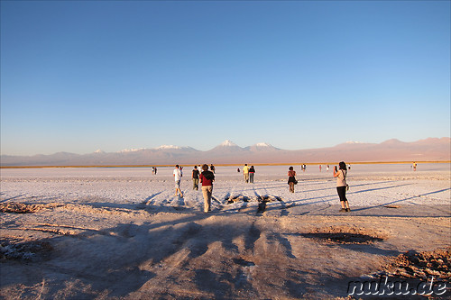 Sonnenuntergang an der Laguna Tebinquiche, Atacamawueste, Chile