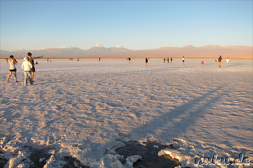 Sonnenuntergang an der Laguna Tebinquiche, Atacamawueste, Chile