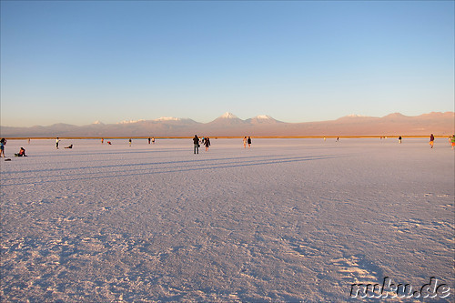 Sonnenuntergang an der Laguna Tebinquiche, Atacamawueste, Chile