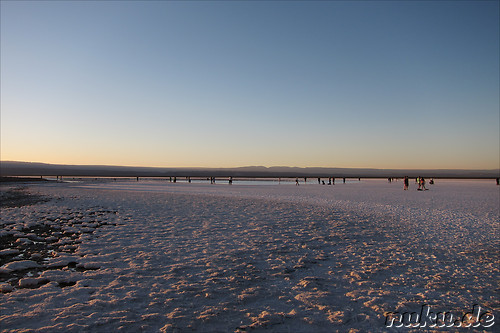 Sonnenuntergang an der Laguna Tebinquiche, Atacamawueste, Chile