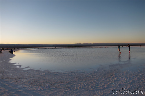 Sonnenuntergang an der Laguna Tebinquiche, Atacamawueste, Chile