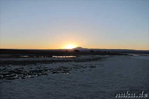 Sonnenuntergang an der Laguna Tebinquiche, Atacamawueste, Chile