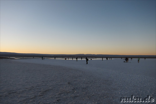 Sonnenuntergang an der Laguna Tebinquiche, Atacamawueste, Chile