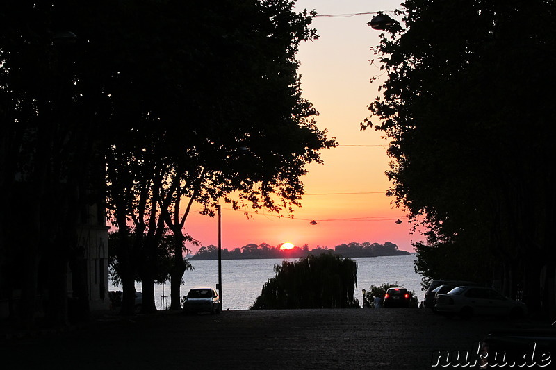 Sonnenuntergang in Colonia del Sacramento, Uruguay