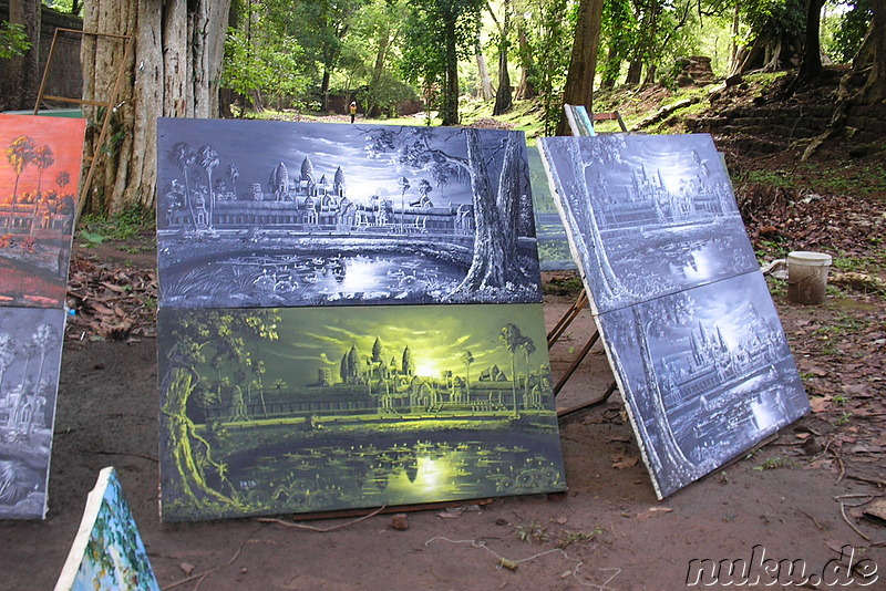 Souvenirs: Die Bilder zeigen den Tempel Angkor Wat