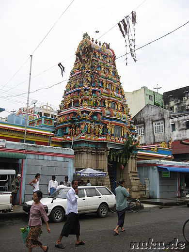 Sri Devi Hindu-Tempel in Yangon, Myanmar