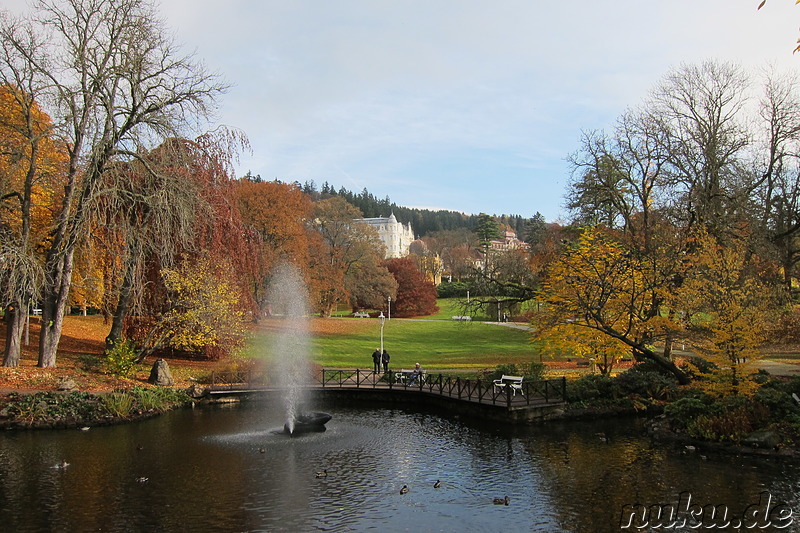 Stadtpark in Marienbad, Tschechien