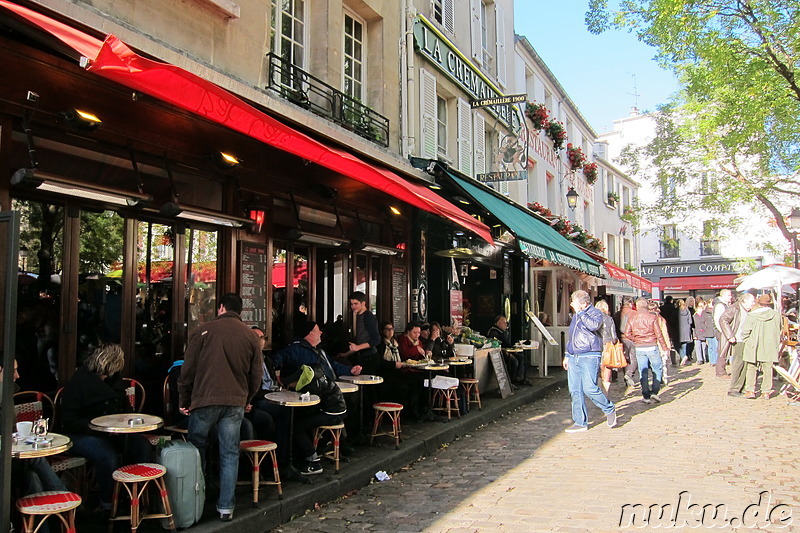 Stadtteil Montmartre von Paris, Frankreich