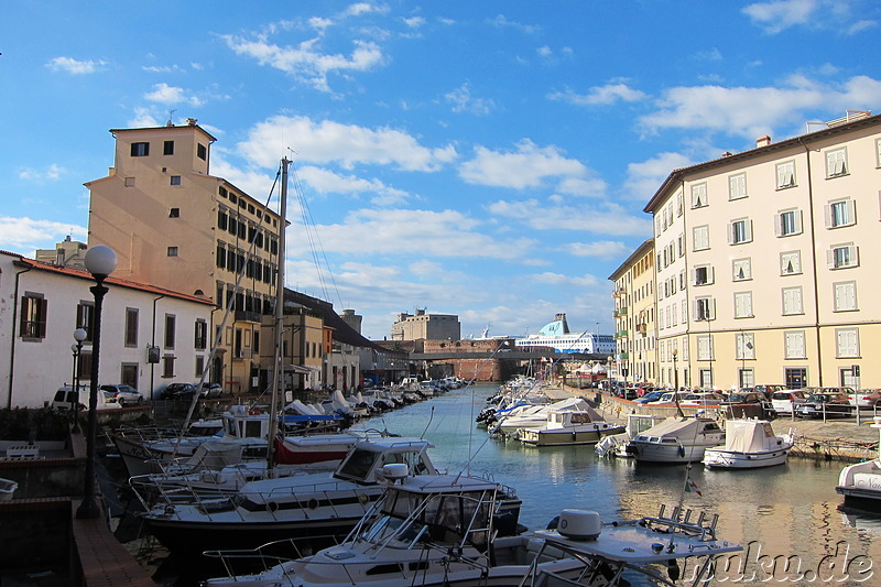 Stadtteil Piccola Venezia von Livorno, Italien