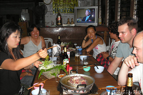 Steamboat Dinner in Laos