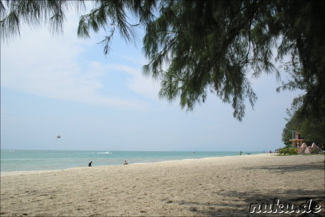Strand von Batu Ferringhi, Pulau Penang, Malaysia