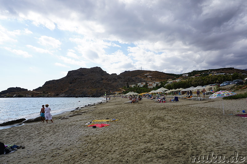 Strand von Damnoni auf Kreta, Griechenland