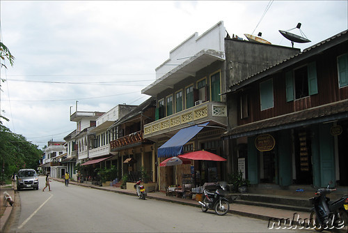 Strasse in Luang Prabang, Laos