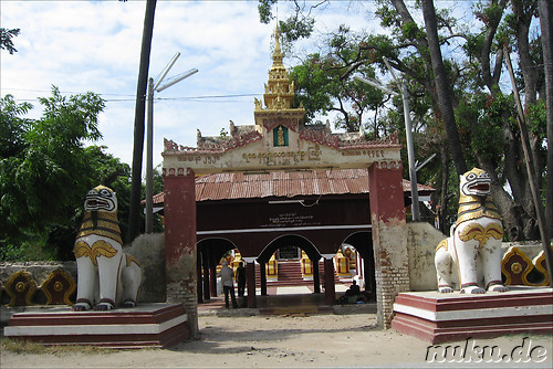 Tempel am Shwe In Bin Kyaung Kloster in Mandalay, Myanmar