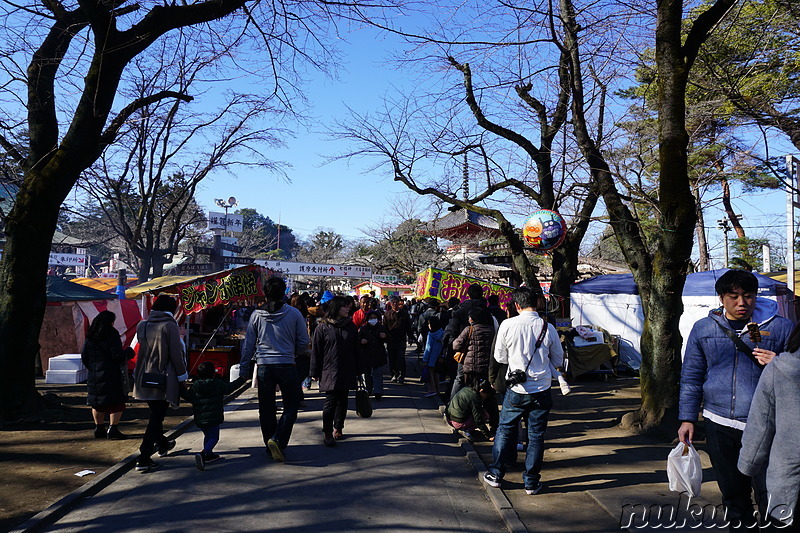 Tempelfest zu Neujahr in Kawagoe, Japan