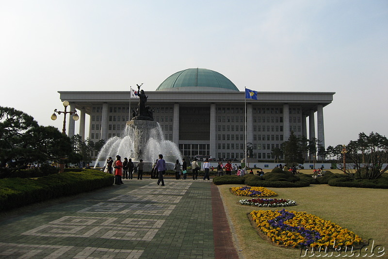 The National Assembly Building auf Yeoido, Seoul, Korea