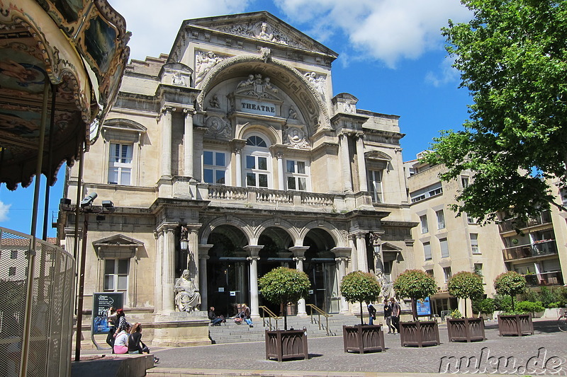 Theater am Place de l' Horloge in Avignon, Frankreich
