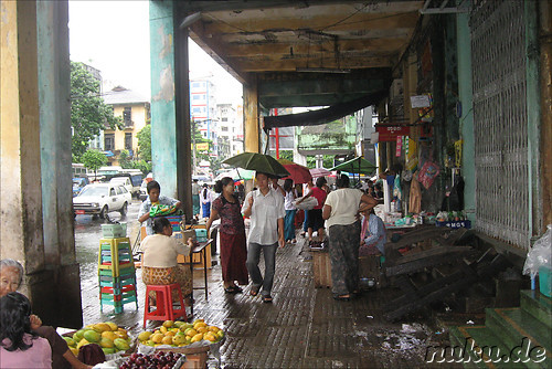 Theingyi Zei Market in Yangon, Myanmar