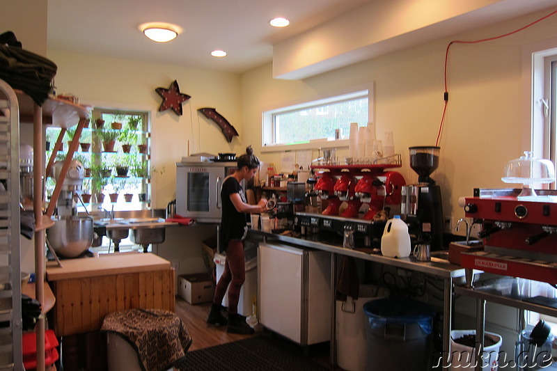 Tofino Coffee Roasting Company in Tofino auf Vancouver Island, Kanada