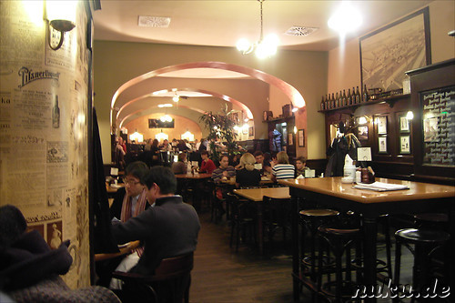 Tschechisches Bierrestaurant Kolkovna in Prag