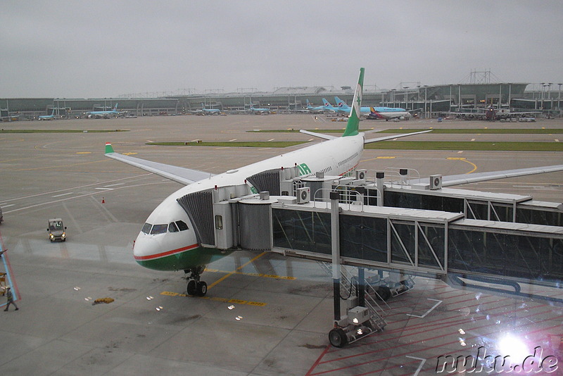 Unser Flugzeug von Seoul nach Taipei