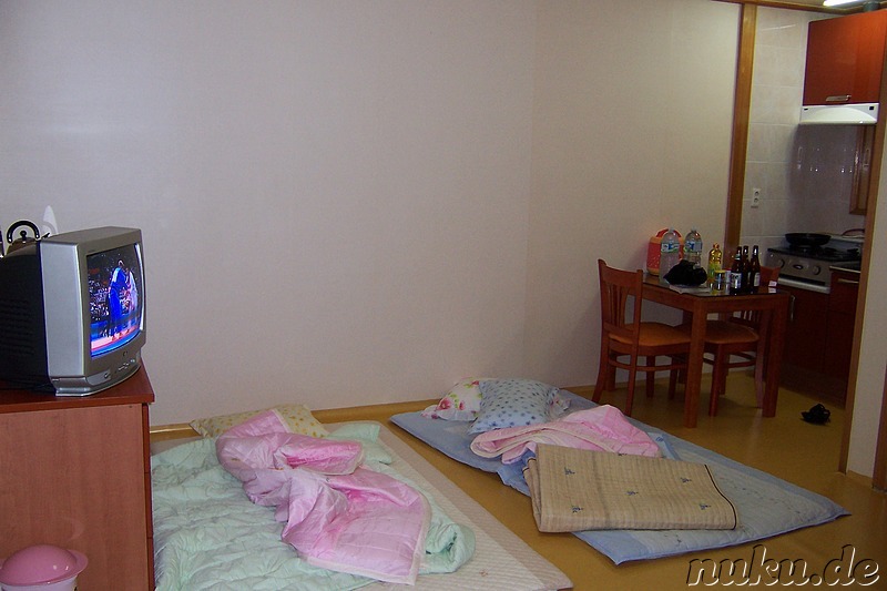Unser Minbak (privates Zimmer) in Seongsanri