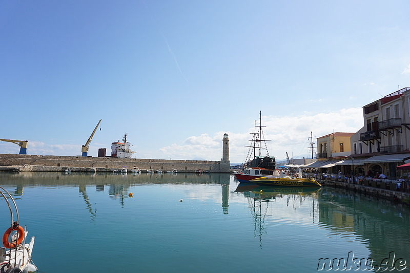 Venezianischer Hafen in Rethymno auf Kreta, Griechenland