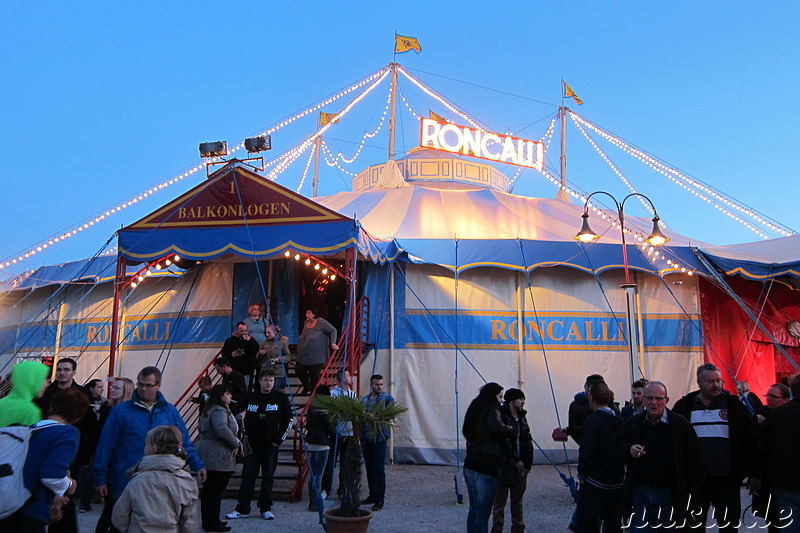 Vorstellung von Zirkus Roncalli in Nürnberg