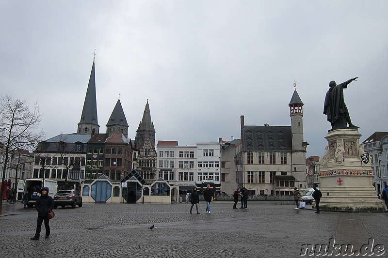 Vrijdagmarkt in Gent, Belgien