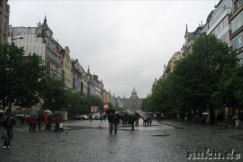 Wenceslas Square in Prag, Tschechien