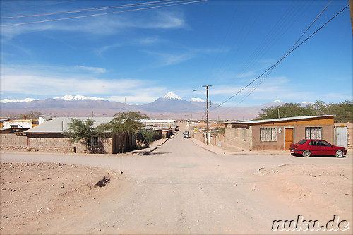 Wohnviertel hinter dem Sportfeld, San Pedro de Atacama, Chile