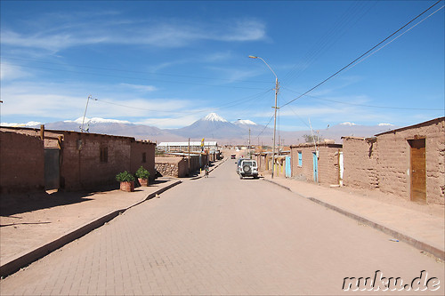 Wohnviertel hinter dem Sportfeld, San Pedro de Atacama, Chile