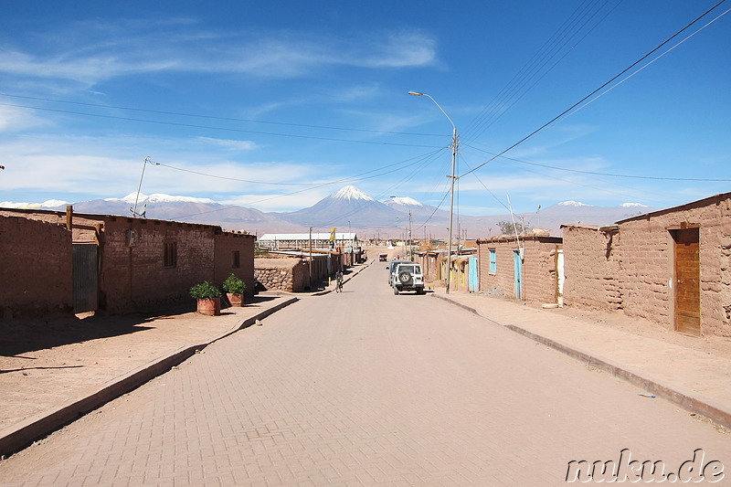 Wohnviertel hinter dem Sportfeld, San Pedro de Atacama, Chile
