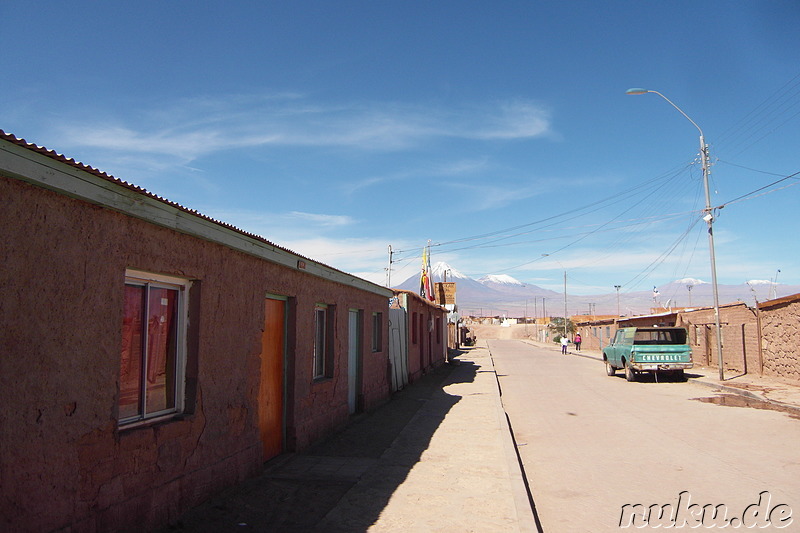 Wohnviertel hinter dem Sportfeld, San Pedro de Atacama, Chile