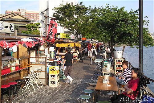 Yatai food stalls in Fukuoka, Japan