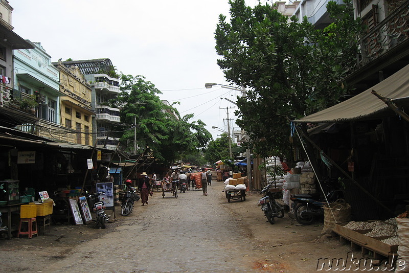 86th Street Market - Strassenmarkt in Mandalay, Myanmar