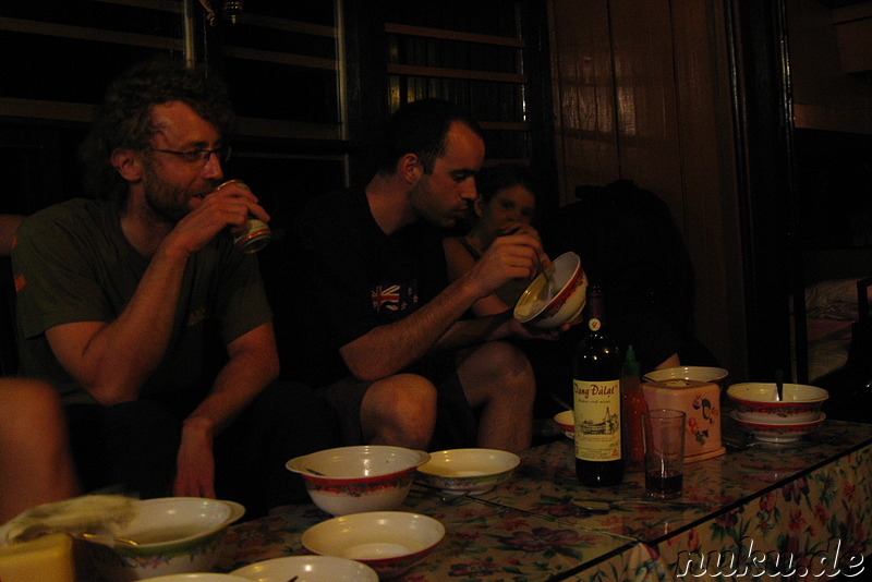 Abendessen auf dem Boot