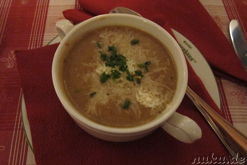 Abendessen im Gasthof Herrenhaus Gorbitz in Dresden, Sachsen