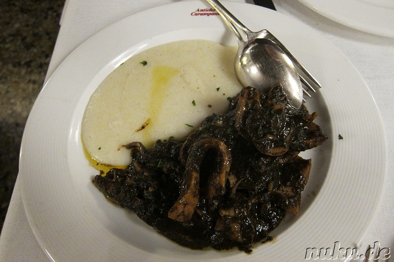 Abendessen im Restaurant Antiche Carampane in Venedig, Italien