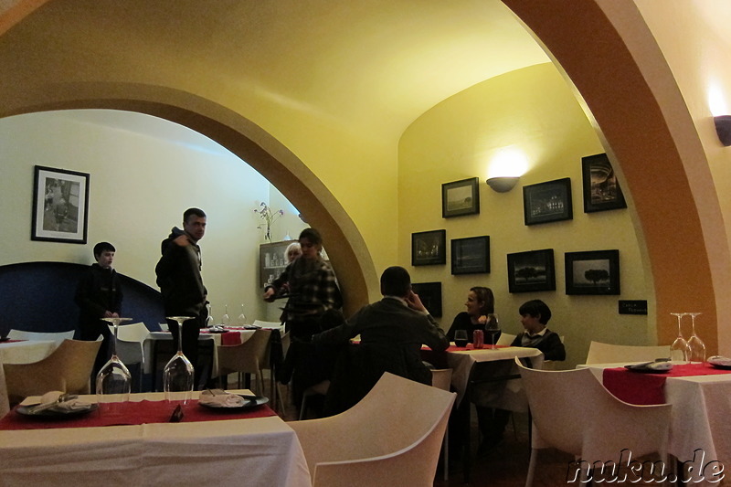 Abendessen im Restaurant Momentos in Evora, Portugal
