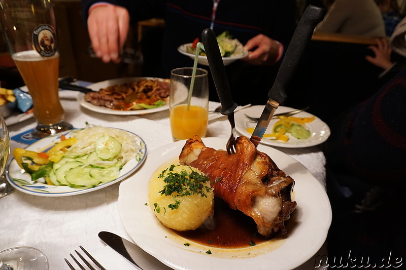 Abendessen im Sachranger Hof in Aschau, Bayern