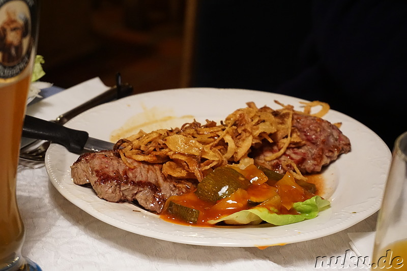 Abendessen im Sachranger Hof in Aschau, Bayern