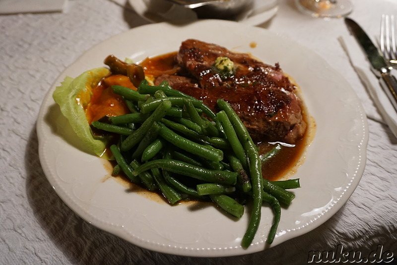 Abendessen im Sachranger Hof in Aschau, Bayern