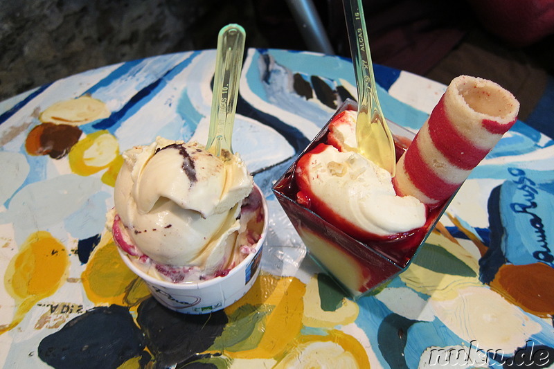 Abendessen in Vernazza, Italien