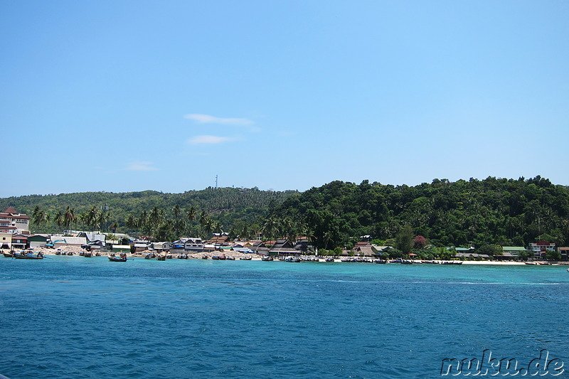 Abfahrt von Ko Phi Phi, Thailand